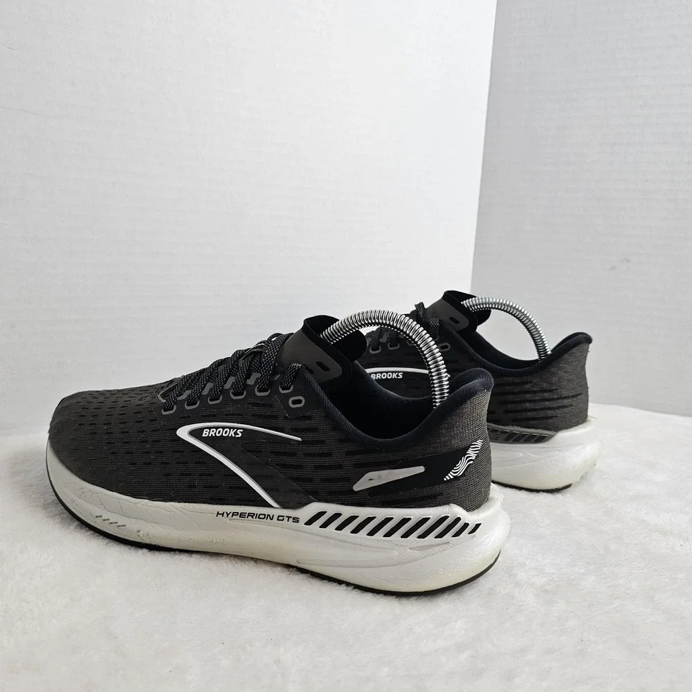 Women's Brooks Hyperion GTS, Gunmetal/Black/White,Size 9 B Medium US